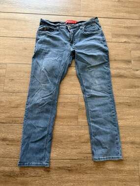 Paper Denim & Cloth Men's Slim Fit Zipper Pocket Jeans Blue 34x32 Used 1x
